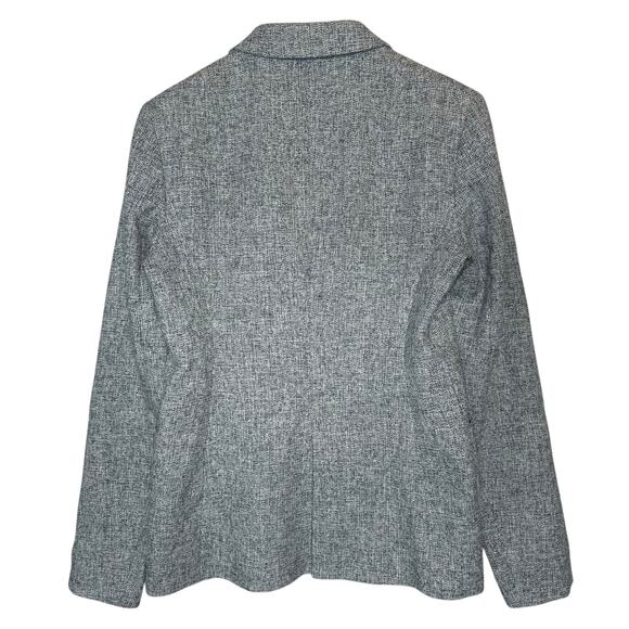 Jil Sander Linen Blend Tweed Two-Button Gray Blazer size 40 / US 4 - Picture 3 of 6